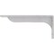 Ekena Millwork Embrey Steel Bracket, Hammered White 2"W x 12"D x 5 1/4"H BKTM02X12X05EBHWH - alternate 4